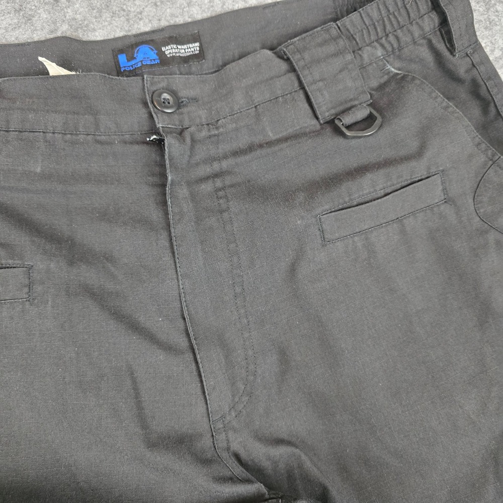LA Police Gear Mens‎ Black Operator Tactical Cargo Pants TOP1003EWB 38x32